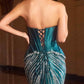 Ladivine CD697 Mermaid Evening Gown Strapless Sweetheart
