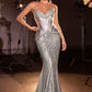 Ladivine CD697 Mermaid Evening Gown Strapless Sweetheart