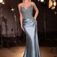 Ladivine CD714 Fitted Red Carpet Gown Sculpted Neckline