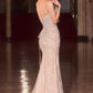 Ladivine CD715 Radiant Linear Beaded Strapless Mermaid Gown