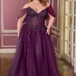 Ladivine CD721C Strapless A-Line Sweetheart Corset Bodice Plus Size Dress