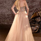Ladivine CD721 Strapless A-Line Sweetheart Corset Bodice Formal Dress