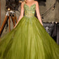 Ladivine CD721 Strapless A-Line Sweetheart Corset Bodice Formal Dress