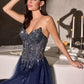 Ladivine CD721 Strapless A-Line Sweetheart Corset Bodice Formal Dress