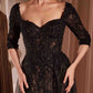 Ladivine CD749 Dress Lone Sleeve Lace Fitted Mother of the Bride Dress