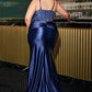 Ladivine CD752C Dress Fitted Satin Embellished Plus Size Gown
