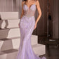 Ladivine CD759 Embellished Fit & Flare Prom Dress