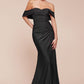 Ladivine CD790 Dress Off the Shoulder Stretch Spandex Gown