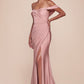 Ladivine CD790 Dress Off the Shoulder Stretch Spandex Gown