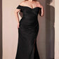 Ladivine CD790C Dress Off the Shoulder Stretch Spandex Curve Gown