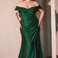 Ladivine CD790C Dress Off the Shoulder Stretch Spandex Curve Gown