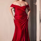 Ladivine CD790C Dress Off the Shoulder Stretch Spandex Curve Gown