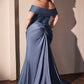 Ladivine CD790C Dress Off the Shoulder Stretch Spandex Curve Gown