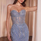 Ladivine CD794 Dress Strapless Sweetheart Crystal Fitted Gown