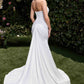 Ladivine CD796W Dress Stretch Spandex Fitted Halter Bridal Gown
