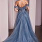 Ladivine CD799 Long Off The Shoulder A-Line Ball Gown