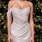 CLEARANCE - Ladivine CD804W Dress Lace Satin Fit & Flare Bridal Gown (Size 16)