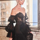 Ladivine CD830 Long Strapless Ball Gown with Removable Sleeves