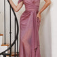 Ladivine CD878 Floor Length Off the Shoulder Glitter Gown