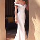Cinderella Divine CD929 Fitted Off The Shoulder Bridal Gown Floral Lace Applique