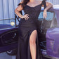 Cinderella Divine CD943C Long Fitted Stretch Jersey Formal Dress Off Shoulder