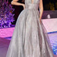 Cinderella Divine CD996 Floor Length A-line Glitter Ball Gown