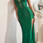 Ladivine CDS419 Full Length Strapless Corset Gown with Hot Stones