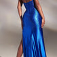 Ladivine CDS419 Full Length Strapless Corset Gown with Hot Stones