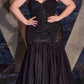 Ladivine CDS482 Long Fitted Strapless Lace and Tulle Mermaid Gown