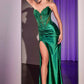 Ladivine CDS521 Dress Strapless Lace & Stretch Satin Gown