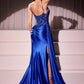 Ladivine CDS524 Dress Fitted Satin & Lace Evening Gown
