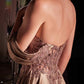 Ladivine CDS525 Dress Off The Shoulder Lace & Satin A-Line Prom Gown