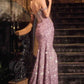 Ladivine CDS534 Beaded Off The Shoulder Mermaid Dress