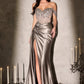 Ladivine CDS554 Opulent Off Shoulder Sparkle Fitted Gown