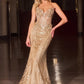 Ladivine CDS557 Fully Embellished Show Stopper Fitted Mermaid Gown