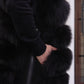 Genuine polar fox fur vest by Alaska® Outerwear Company, 90 cm length