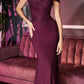 Cinderella Divine CF158 Off Shoulder Floor Length Evening Gown Applique Bodice
