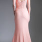 Cinderella Divine CF158 Off Shoulder Floor Length Evening Gown Applique Bodice