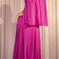 Ladivine CH028 Long A-Line Caplet Dress in Chiffon