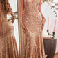 Ladivine CH066 Long Fitted Sequin Mermaid Gown