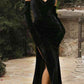 Cinderella Divine CH176 Vintage Velvet Hollywood Strapless Fitted Gown