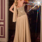 Ladivine CH2603 Strapless Crystal Embellished Corset A-Line Gown