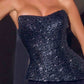 Ladivine CH2603 Strapless Crystal Embellished Corset A-Line Gown