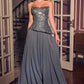 Ladivine CH2603 Strapless Crystal Embellished Corset A-Line Gown