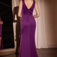 Ladivine CH377 Long Fitted Neoprene Dress