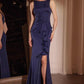 Ladivine CH377 Long Fitted Neoprene Dress