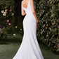 Ladivine CH378W FItted Neoprene Fit and Flare Wedding Dress