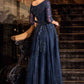 Ladivine CK2401 A-Line Lace & Tulle Modest Mother of the Bride Gown