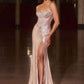 Ladivine CK918 Glamour Sweetheart Boned Bodice Fitted Shimmering Gown