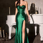 Ladivine CK918 Glamour Sweetheart Boned Bodice Fitted Shimmering Gown